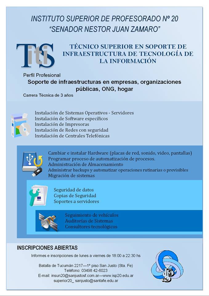 Técnico Superior en Soporte de Infraestructura en Tecnologías de la Información