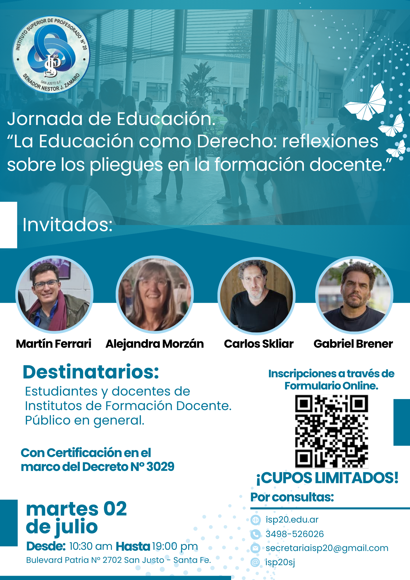 Jornada de Educación en el I.S.P. N°20