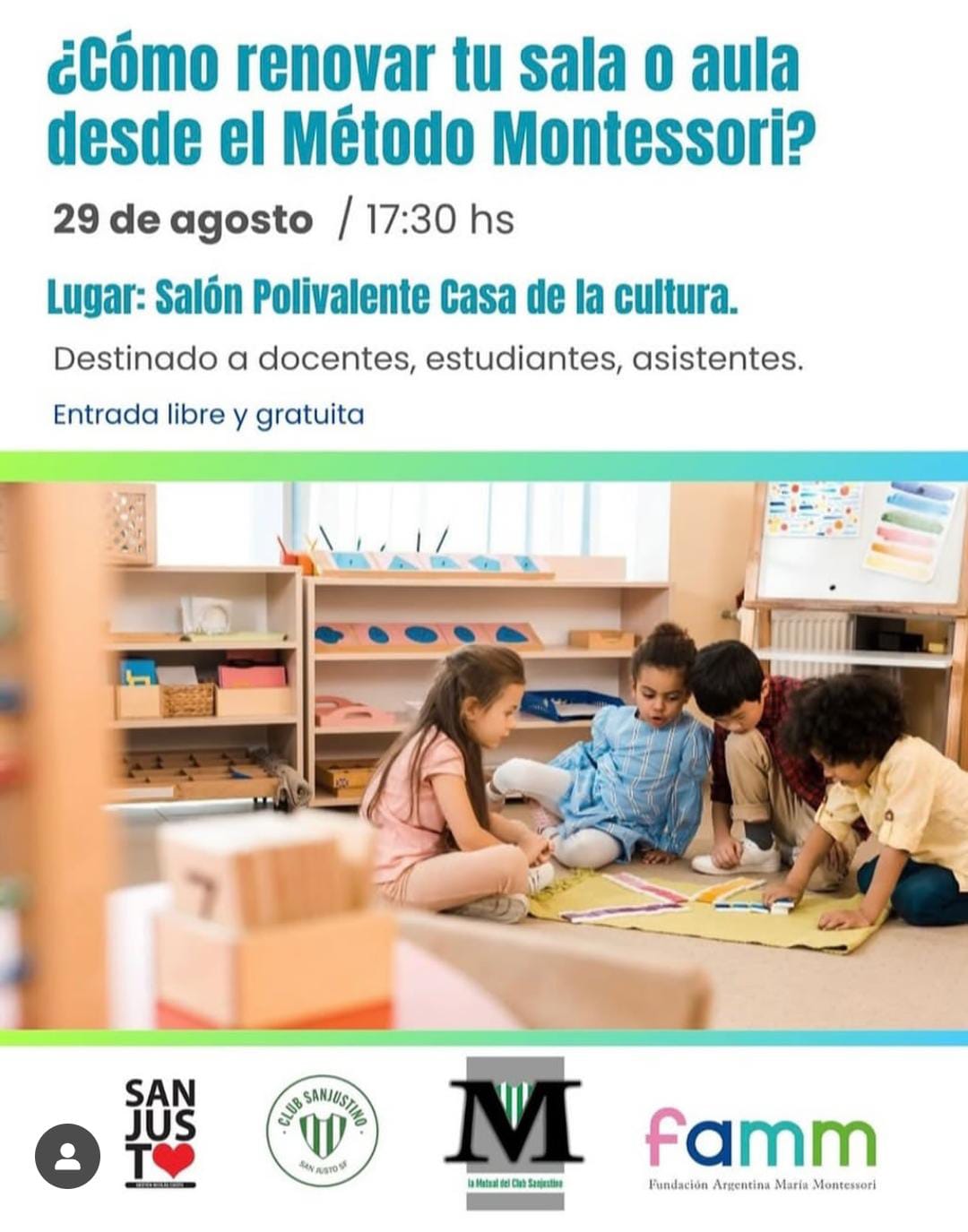 Estudiantes del Profesorado de Educación Inicial participaron de una charla sobre el Método Montessori